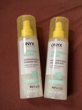 Onyx Professional Coconut Bliss Hydrating Body Shimmer Mist Bundle NEW
